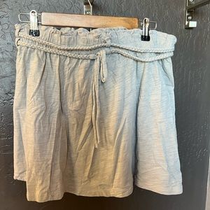 Gray Old Navy Soft Knit Braided Belt Skirt